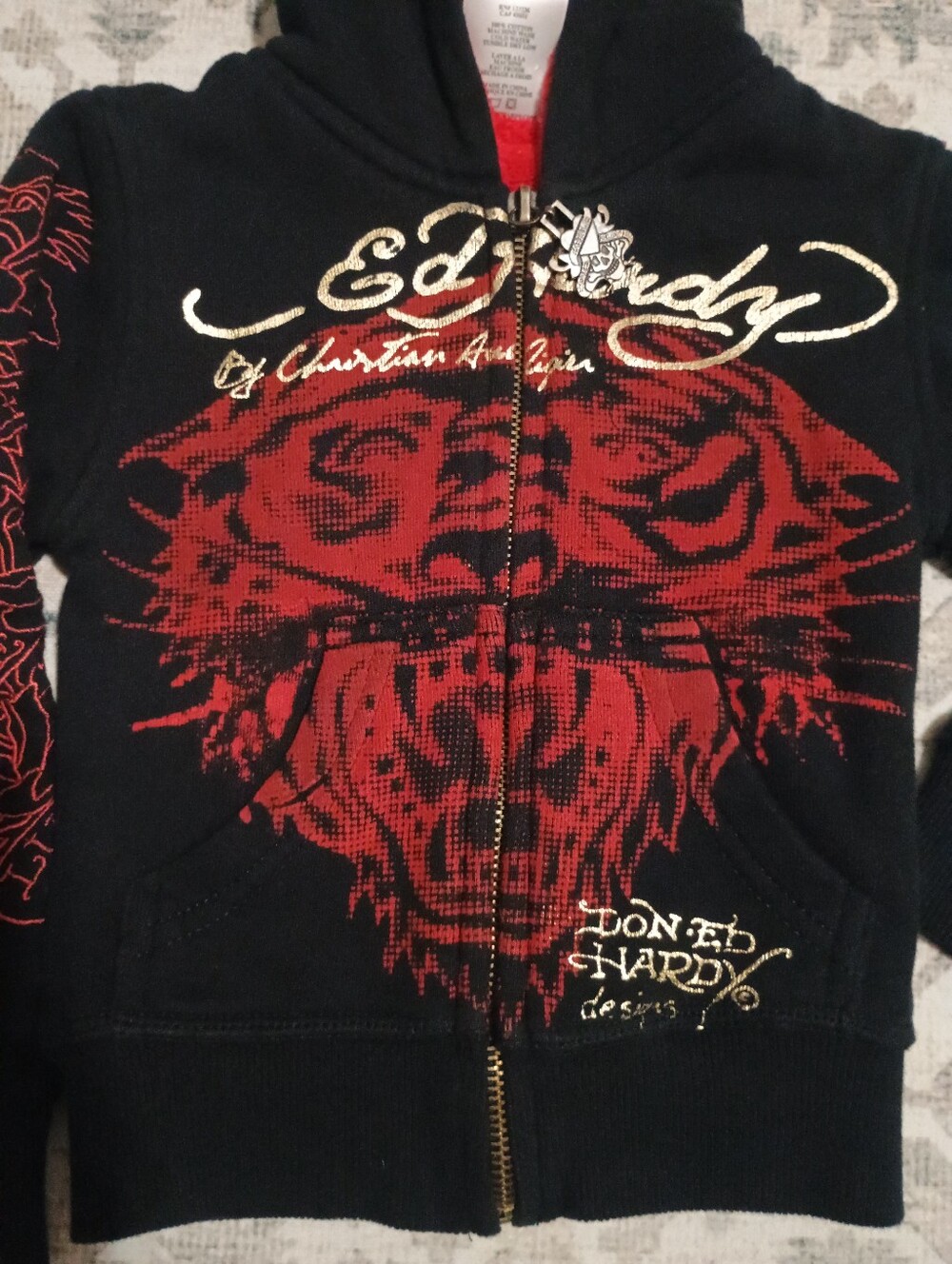 Ed Hardy | Christian Audigier Zip Hoodie, 2T-3T Excellent Condition